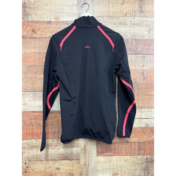 Kjus Mid Layer Ski Quarter Zip Womens M Black & Pink - Picture 5 of 6